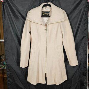 Guess pale pink zippered peacoat. Size M